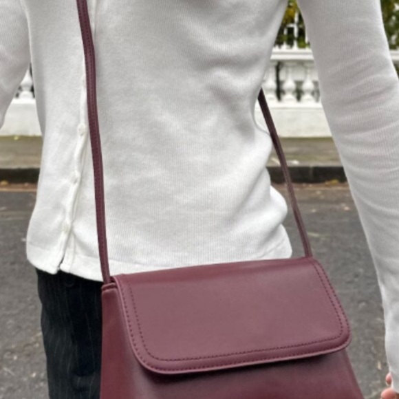 Brandy Melville Handbags - Brandy Melville Burgundy Crossbody Bag